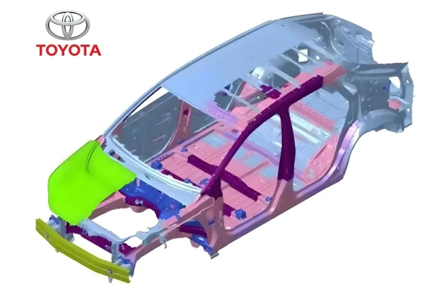 Estrategia de distribuci&oacute;n de materiales de Toyota Body-in-White | PHS, AHSS y Aplicaci&oacute;n de aluminio liviano