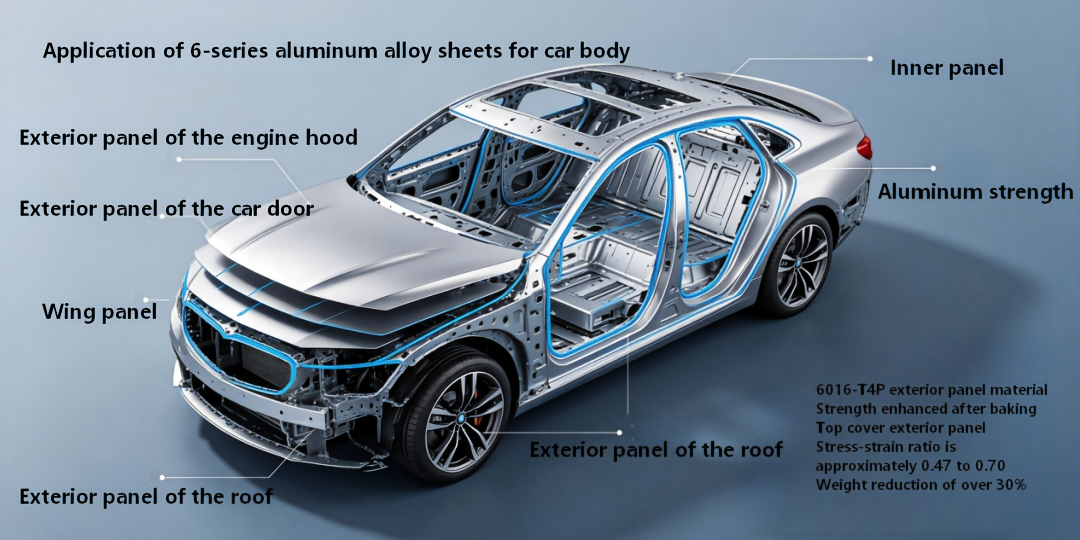 Sección de materiales (doce): Aplicación de materiales de aleación de aluminio de las series 6xxx/7xxx como materiales centrales para aligerar el peso de los automóviles 